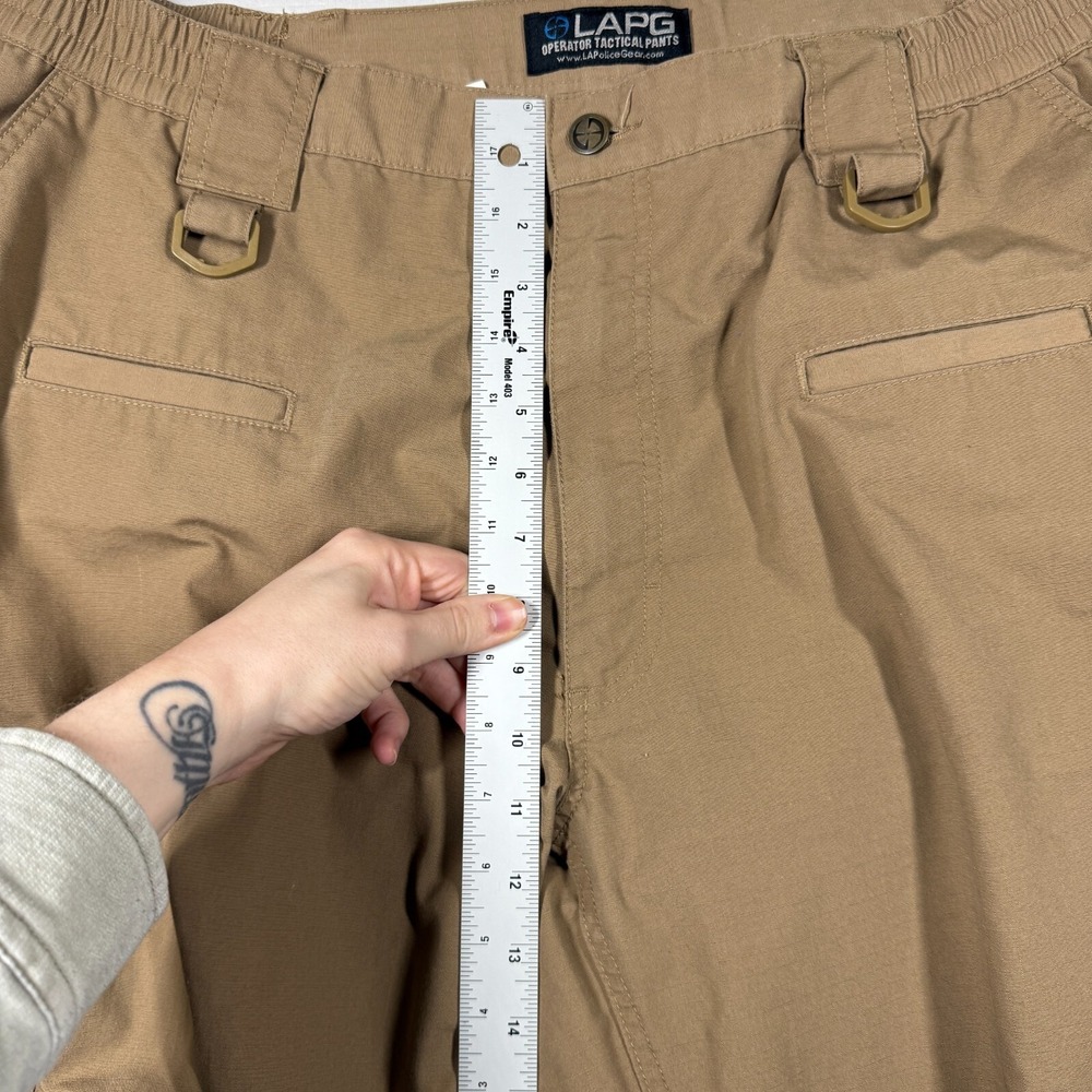 LAPG Cargo Pants Mens 42W 32L Tan Police Military Tactical Basic Operator Pant - Picture 9 of 12